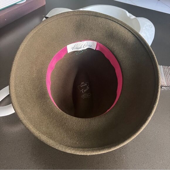 Frank Glive Olive 100% Wool Olive Green Fedora - Picture 3 of 6